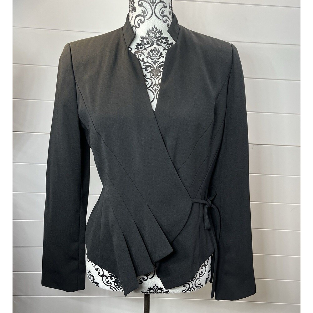 VTG 80s’ Harve Benard Womens Jacket Blazer Sz 6 Black Art To Wear Retro Regency